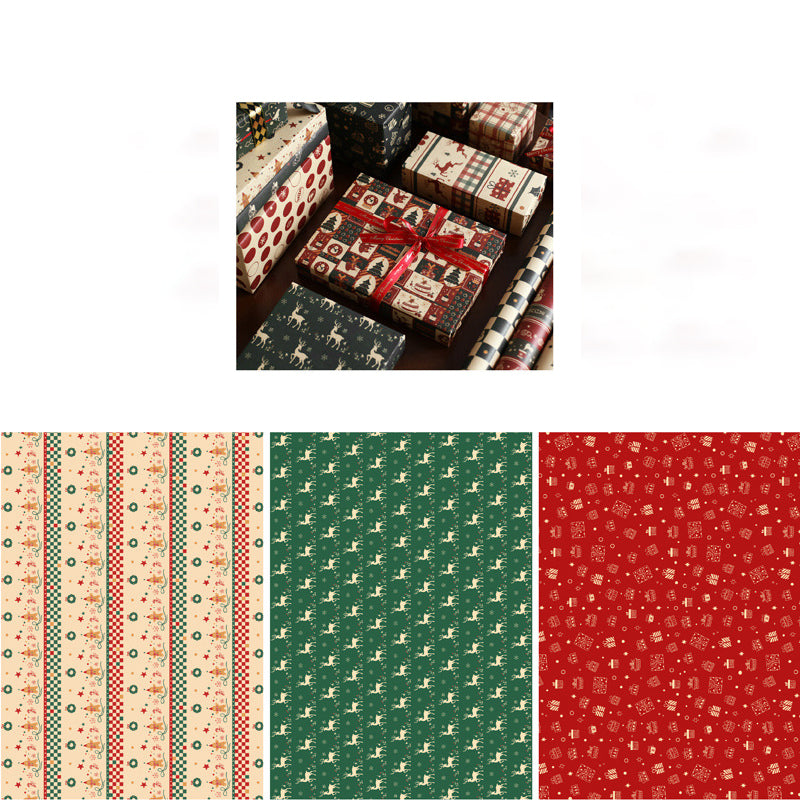 Merry Patchwork Christmas Wrapping Paper