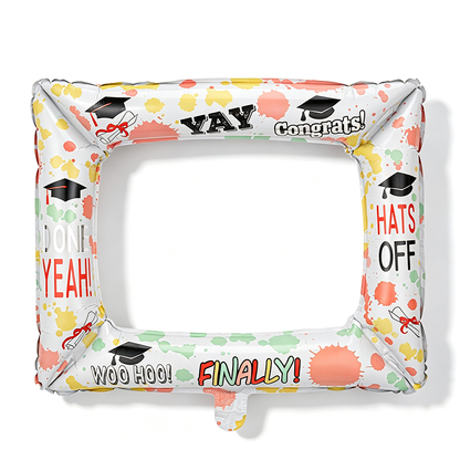 Celebration Photo Booth Frame Foil Balloons – 50-Piece Pack