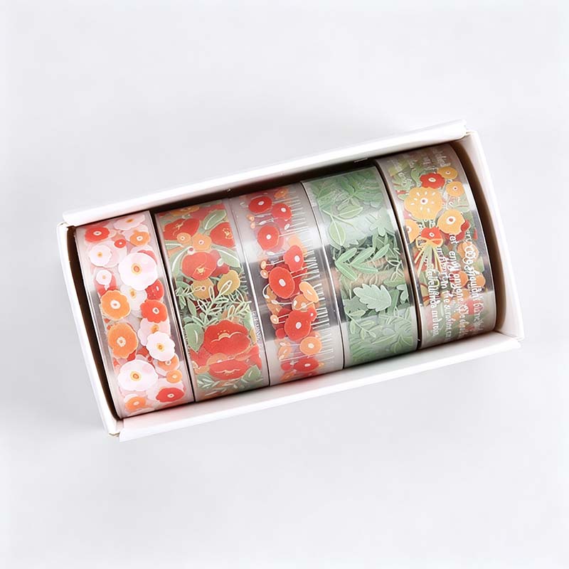 Flower Whisper PET Deco Tape Set