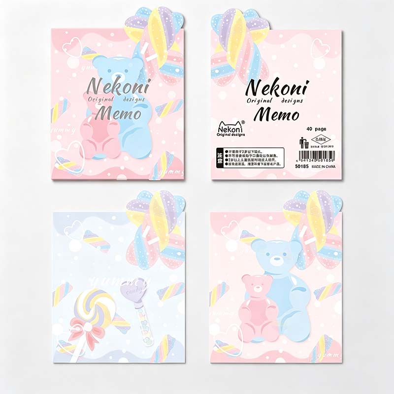 Kawaii Pastel Memo Pad Set