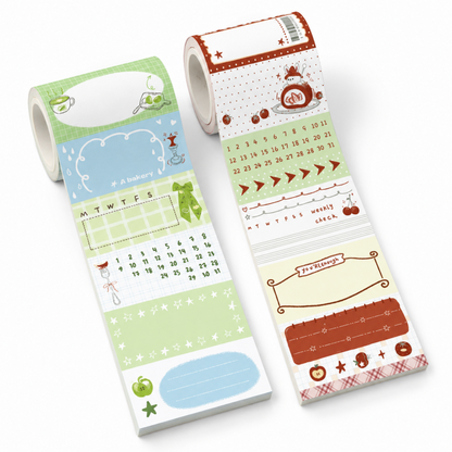 Orchard Fruit Writable Memo Sticker Roll