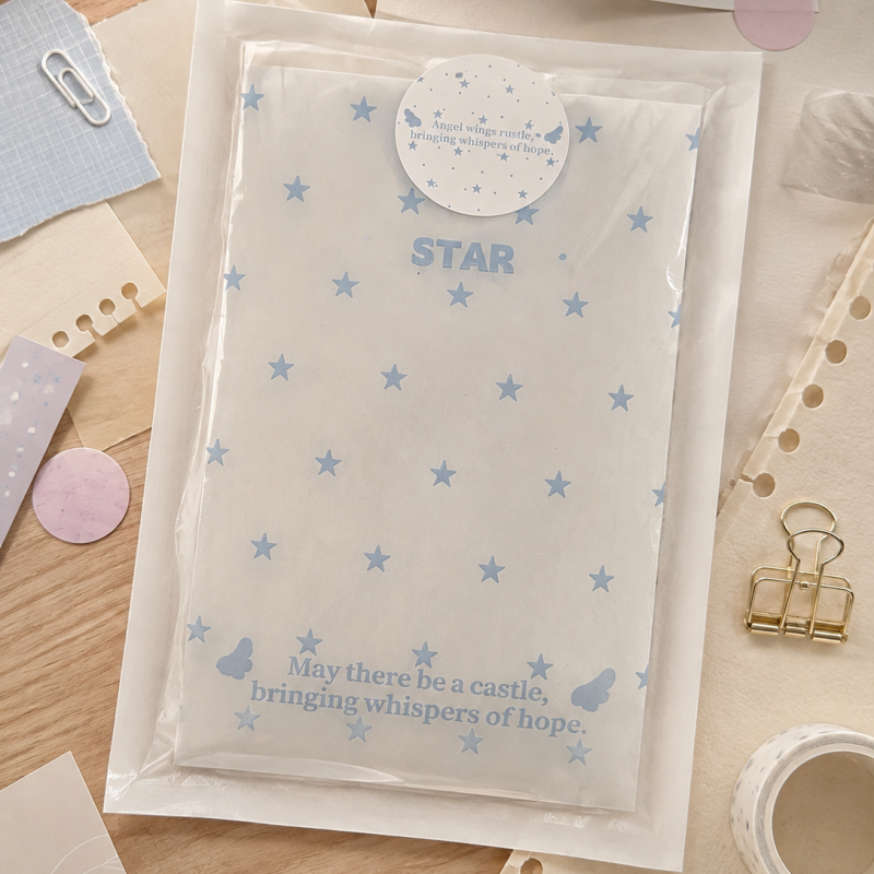 Pastel Dot Transparent Paper Bags Set