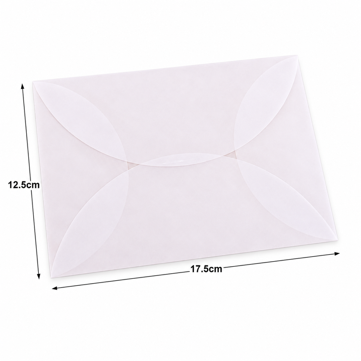 10 Frosted Translucent Vellum Envelopes
