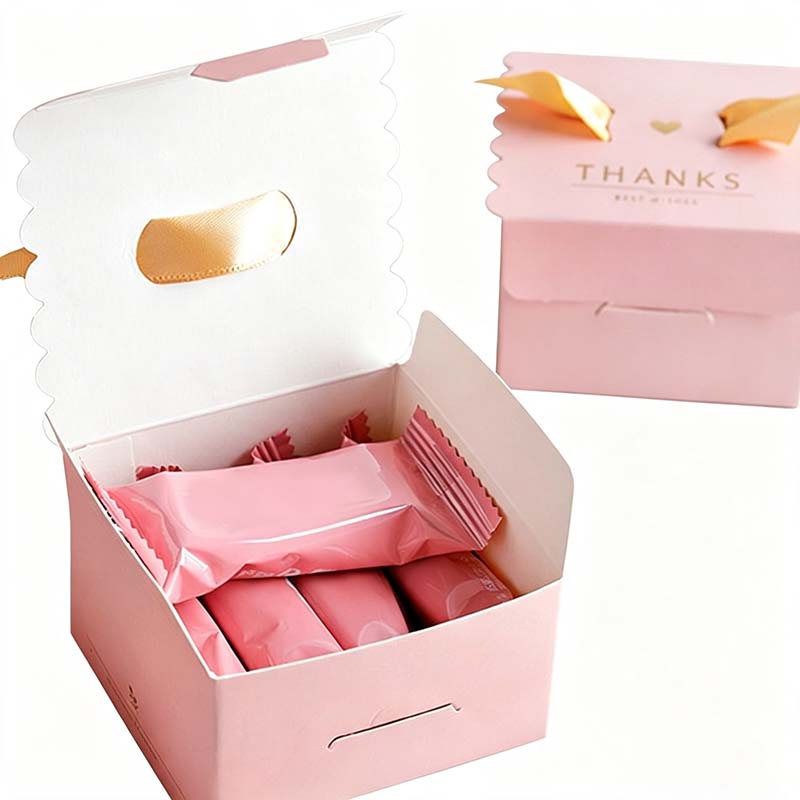 50 Pink Wedding Candy Favor Box