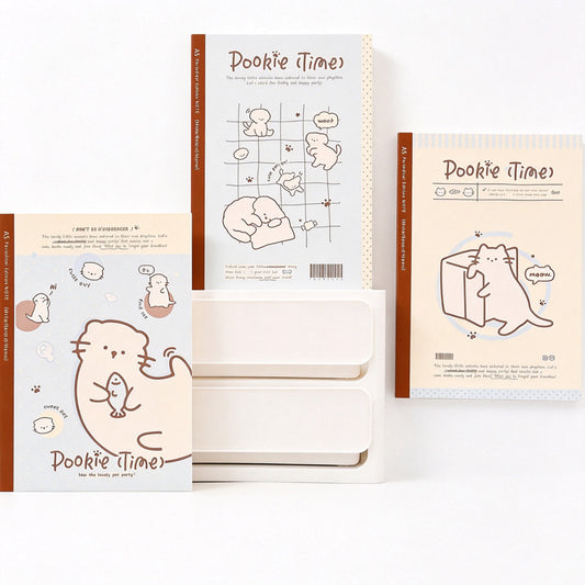 Pookie Times Cute Cat Notebook Set