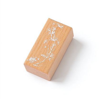 Flower Branch Whispers Wooden Stamp