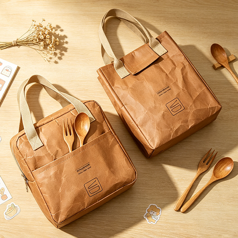 Waterproof Kraft Insulated Lunch Bag