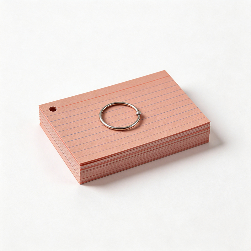 Vintage Ruled Index Cards – 150gsm Double-Sided