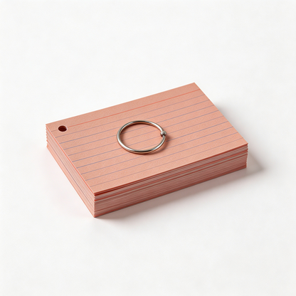 Vintage Ruled Index Cards – 150gsm Double-Sided
