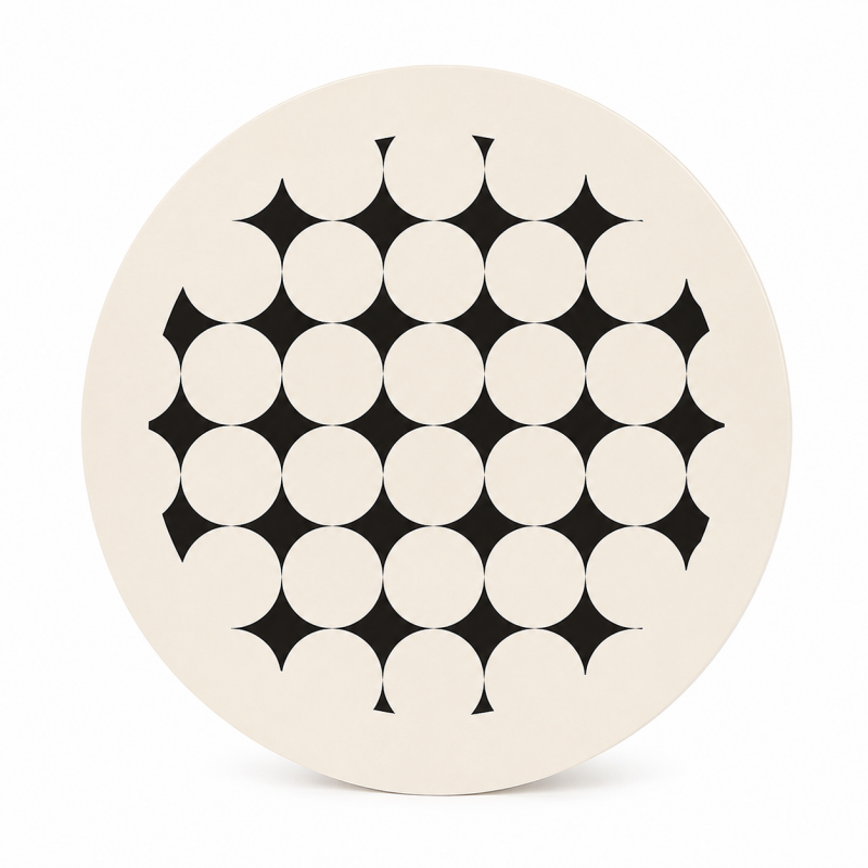 Monochrome Leather Look Coaster Set