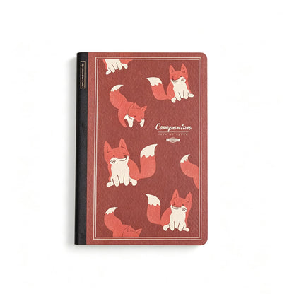 Companion Fox & Seagull A5 Grid Notebook