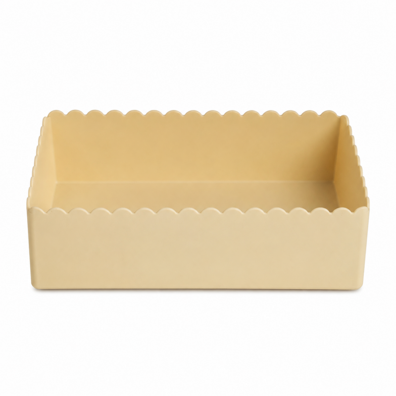 Scalloped Open Storage Tray
