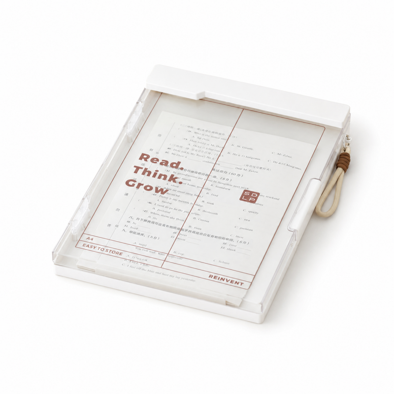 A4 Transparent Dual Clip Organizer