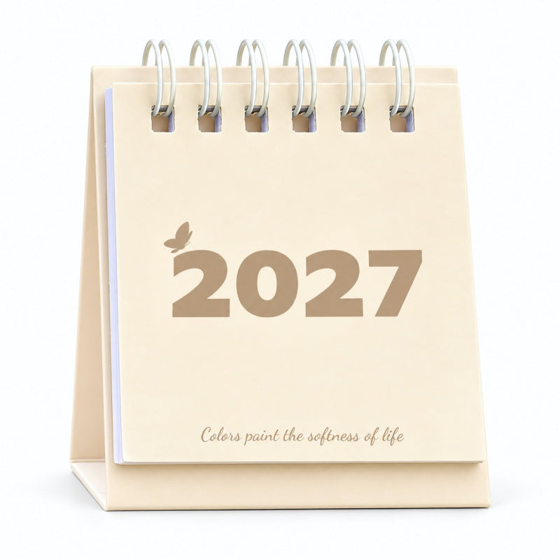 Minimalist Stand-Up Desk Calendar