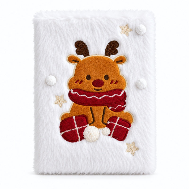 Cute Christmas Plush A5 Notebook
