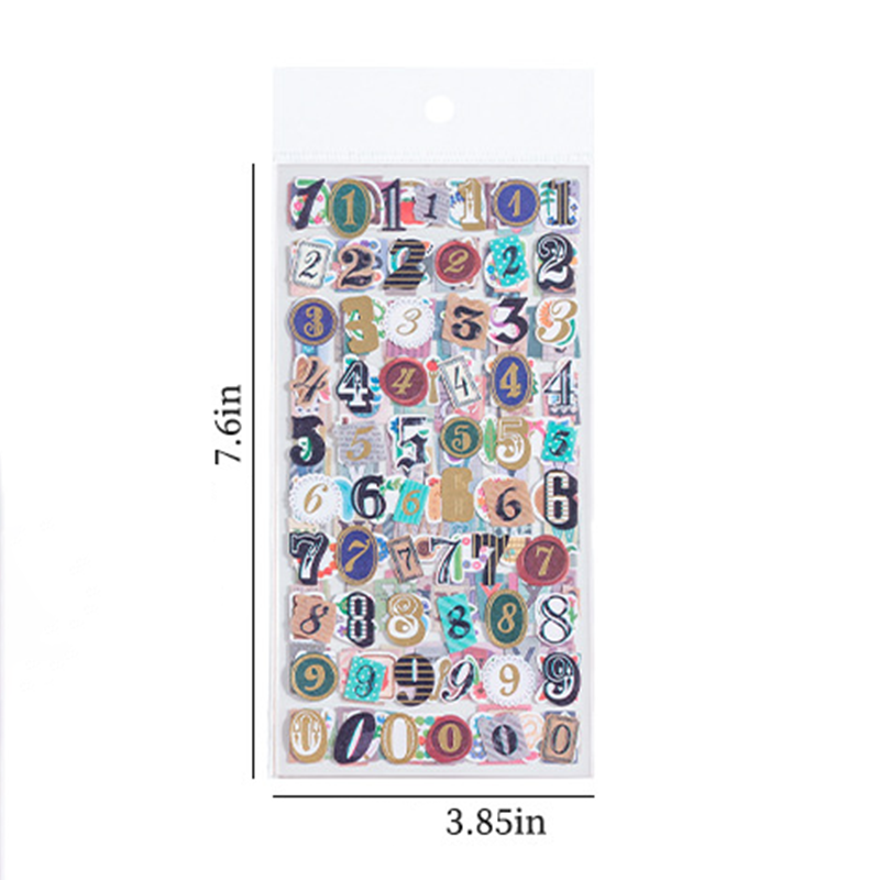 Letter Number Character Stickers