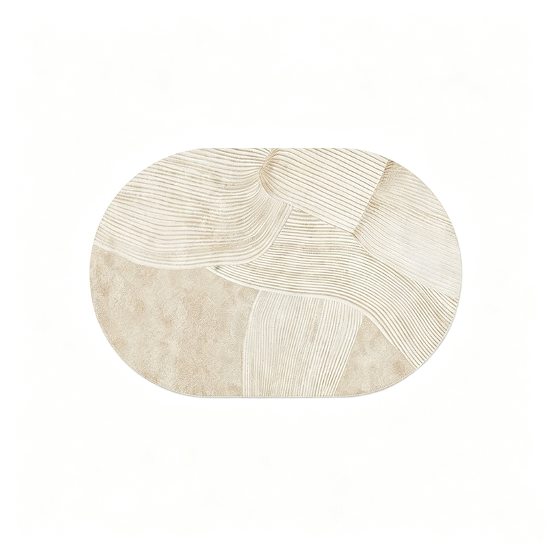 Oval Leather Look Table Mat