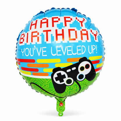 Gaming Birthday Foil Balloons Sets - 50 Pieces per Pack
