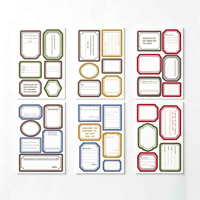 Elegant Frame Label Stickers