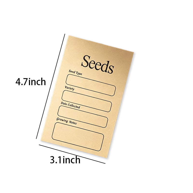 100 Kraft Seed Packet Envelopes