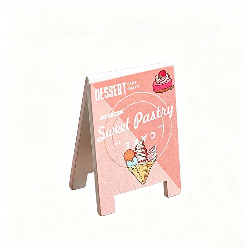 5 Cafe Sign Wooden Display Clip