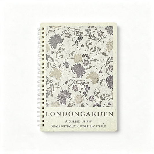 London Garden Floral Spiral Notebook