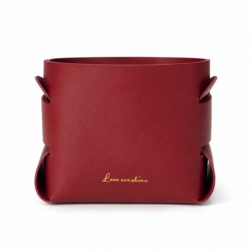Folded Soft Sided Storage Basket