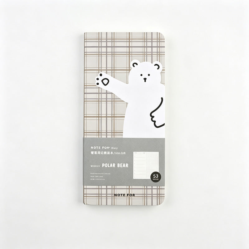British Plaid Slim Weekly Planner Notebook