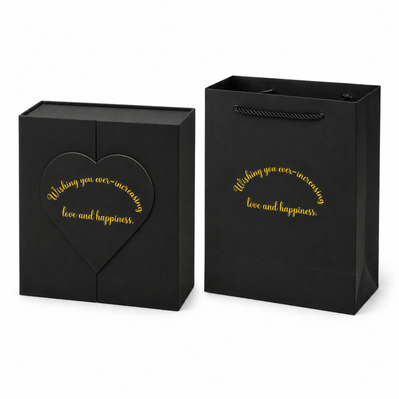 Heart Empty Gift Box with Matching Handbag