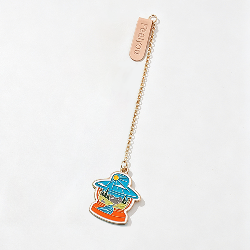 Scenic Pendant Metal Bookmark