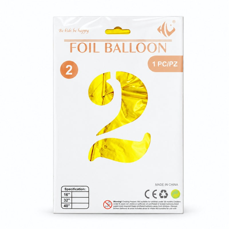 40 Inch Gold Number Foil Balloon (Party Balloon (MK2PPFN6H7LC52))