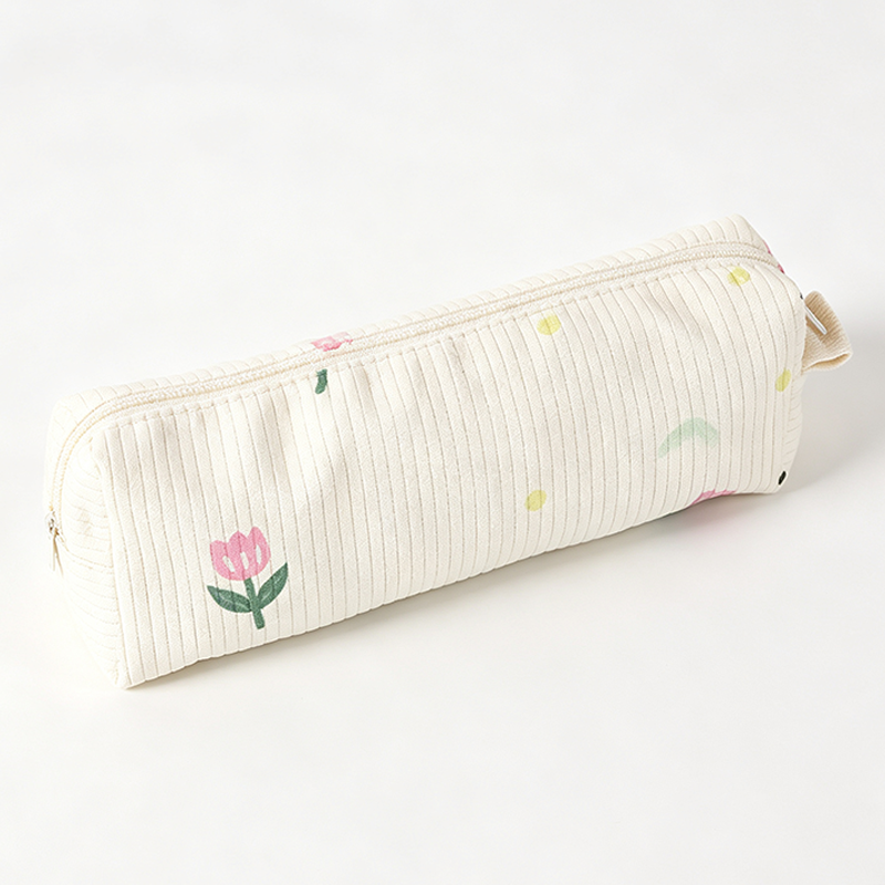 Floral Bunny Fabric Pencil Case
