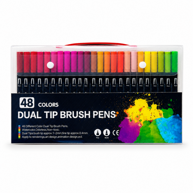 Dual Tip Brush Marker Set