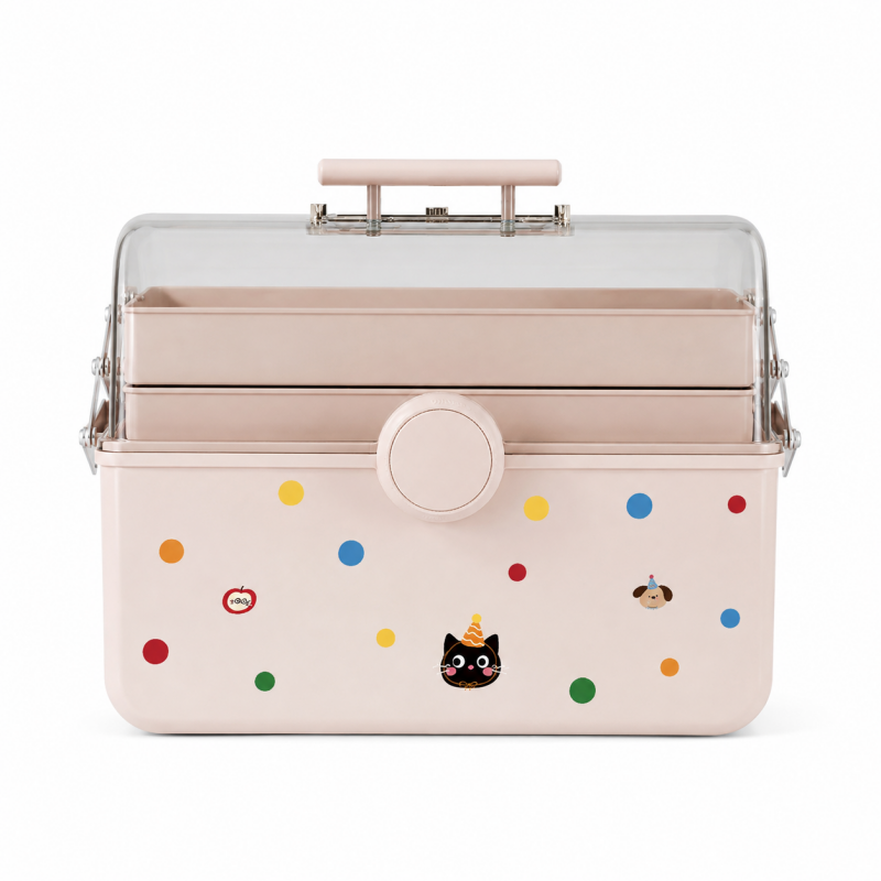 Covered Desktop Stationery Storage Box