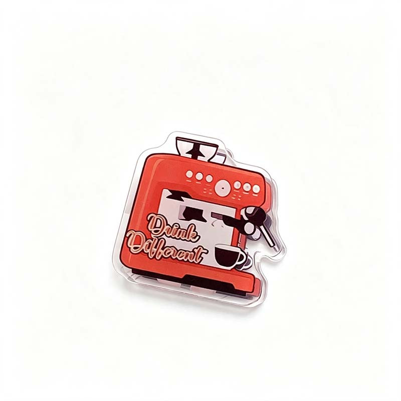 Vintage Coffee Theme Acrylic PP Clip