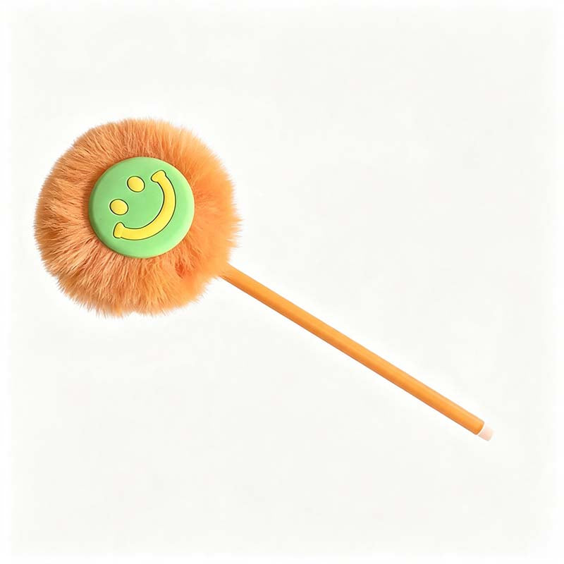 Smiley Pom Topper Gel Pen
