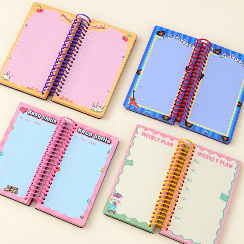 Cartoon Spiral Pocket Notebook