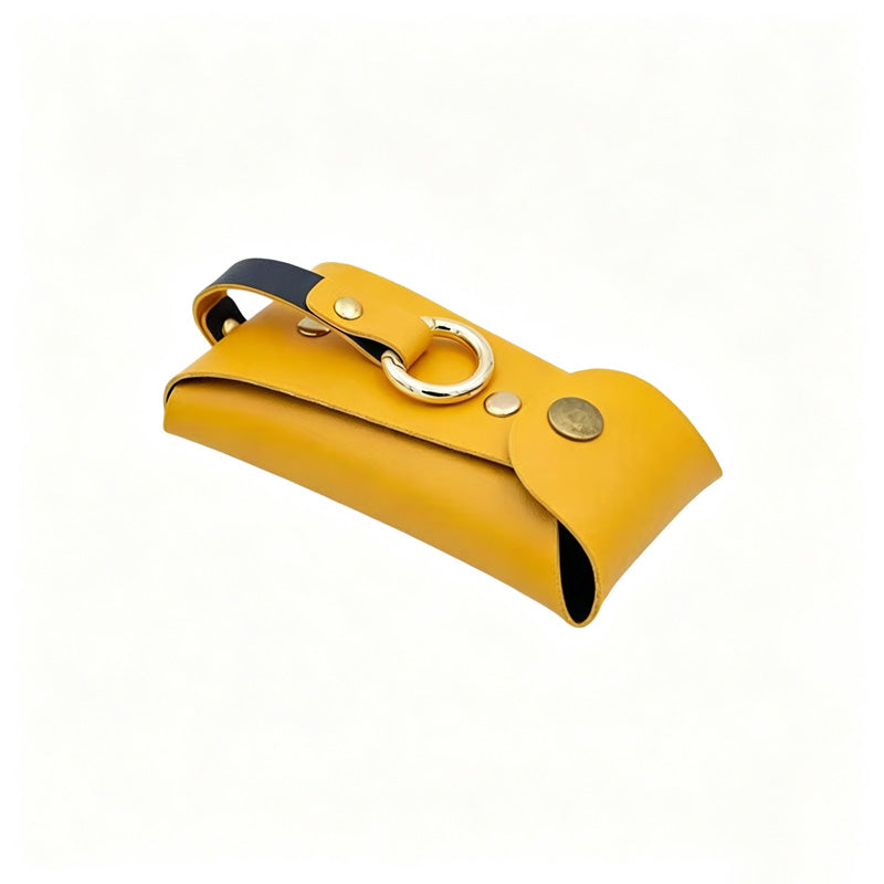 Snap Flap Leather Key Pouch