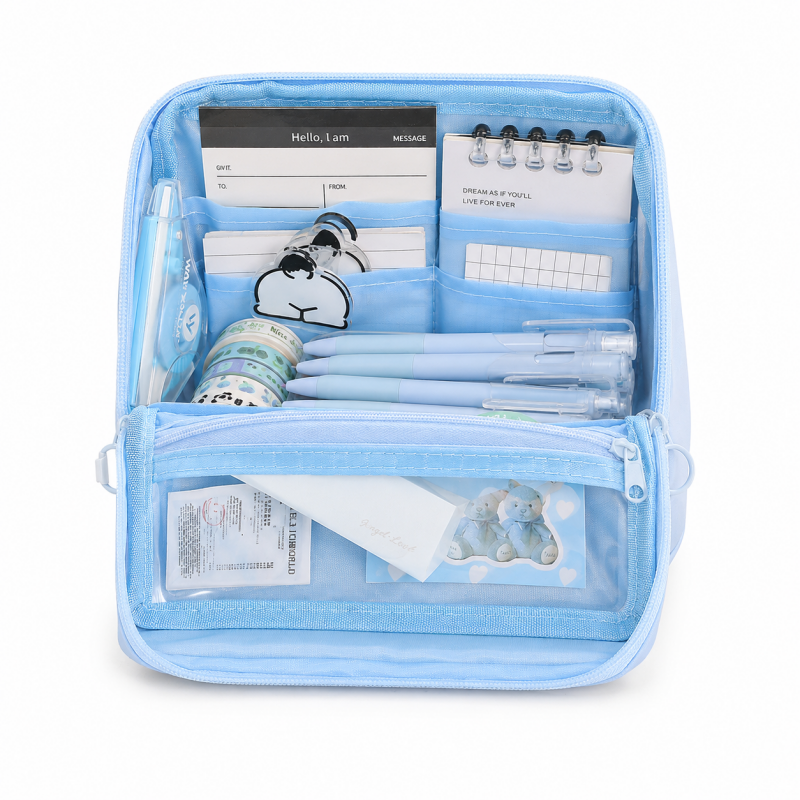 Large Capacity Standing Pencil Case Pencil Set