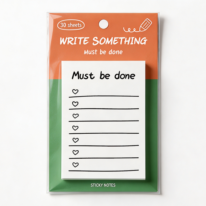 Schedule Tracker Sticky Notes Set