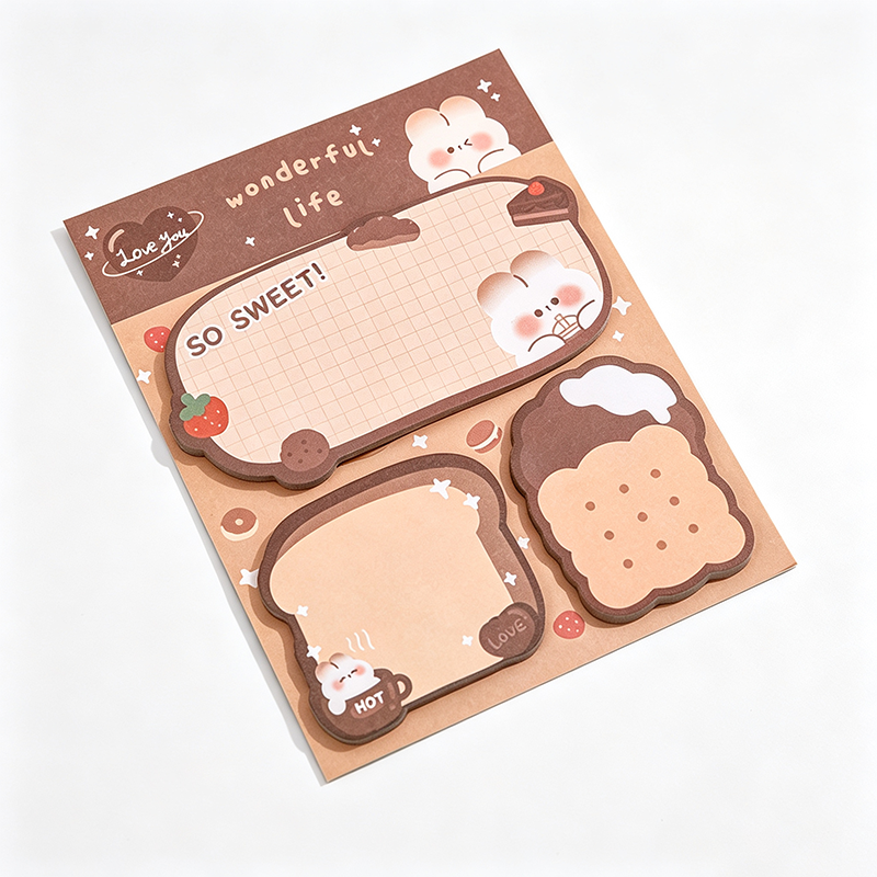 Cute Character Sticky Notes Set