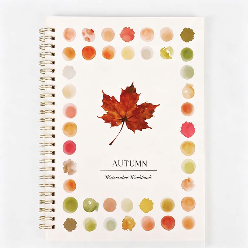 Botanical Dot Border Spiral Sketchbook