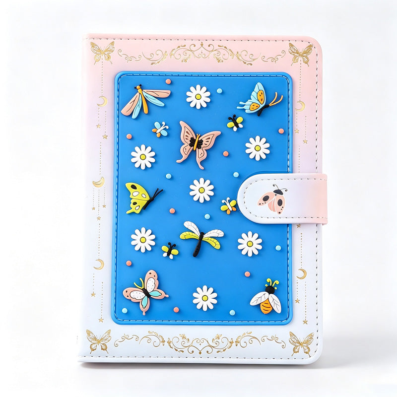 Butterfly Garden Magnetic Mini Journal