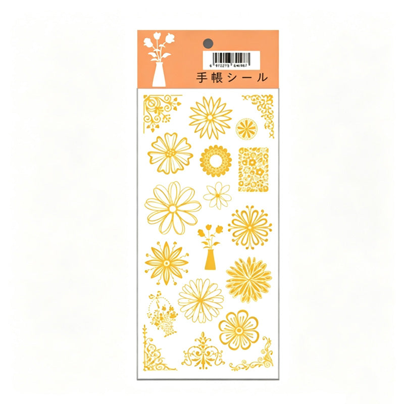 Vintage Gold Foil Sticker Sticker Sheet