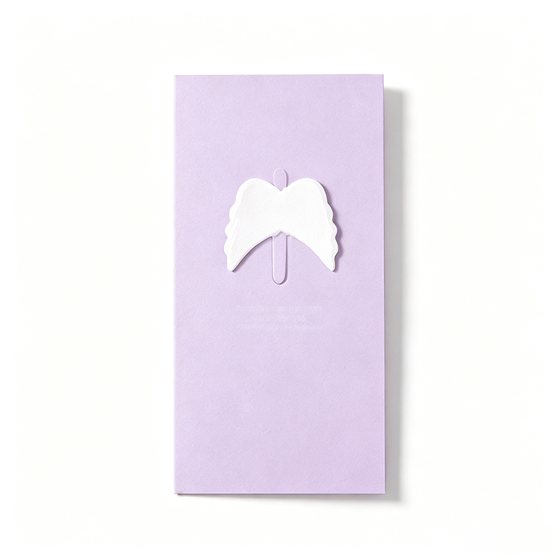 Cute Heart & Angel Wing Greeting Card