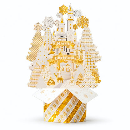 3D Pop-Up Christmas Cards with Gold Foil
