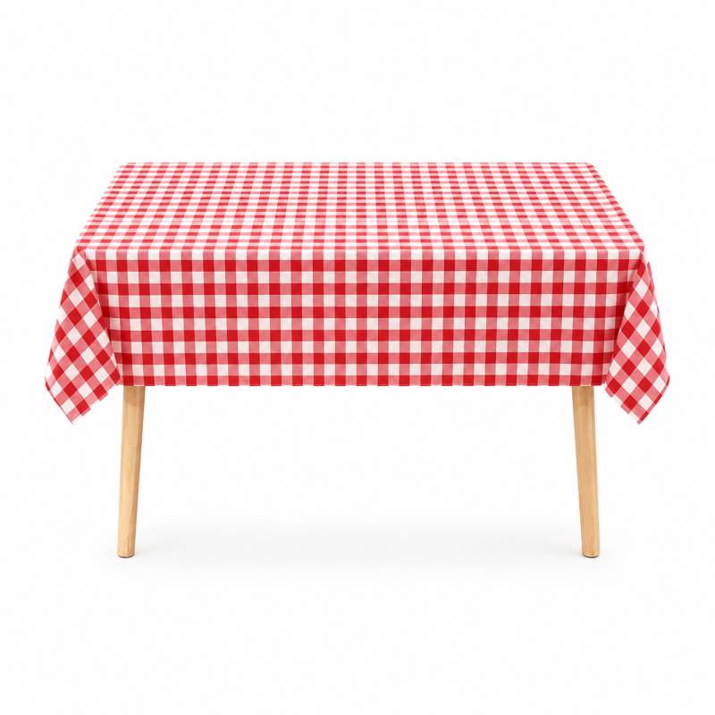 Gingham Rectangular Party Tablecloth