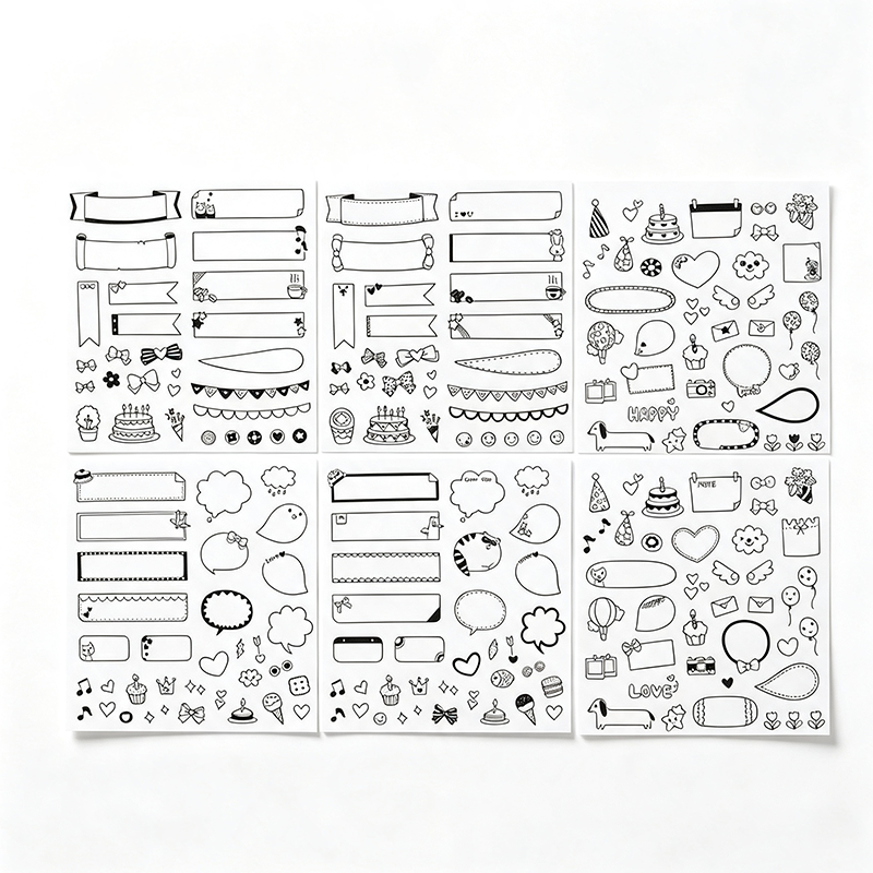 Speech Bubble & Label Sticker Set Sticker Sheet