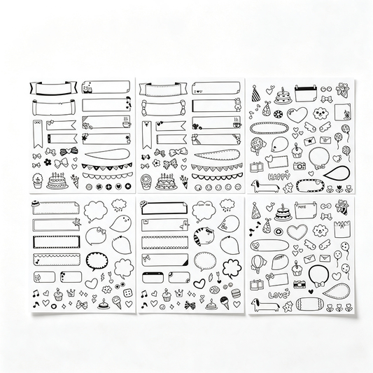 Speech Bubble & Label Sticker Set Sticker Sheet