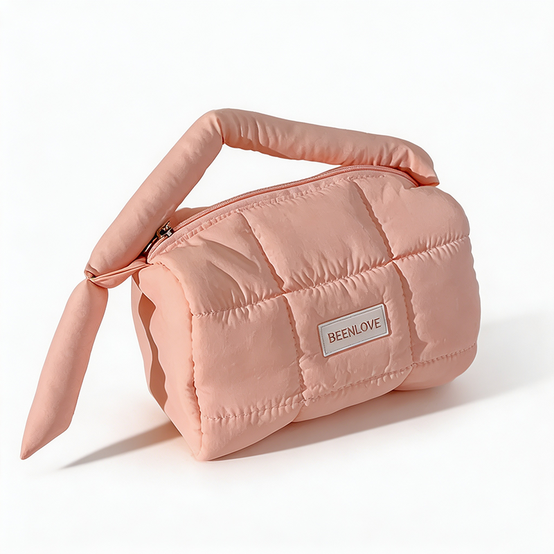 Quilted Travel Cosmetic Bag
